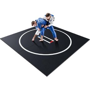 10x10ft Foldable XPE Jiu Jitsu Floor Exercise Mat for Home Foldable Jiu Jitsu Mats 1.2inch Thick for BJJ MMA Grappling Martial Art Boxing Judo in Kuwait