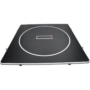 Inflatable Wrestling Mat 10x10 FT, PVC Portable Wrestling Mats for Home, 4" Thick Jiu Jitsu Mats with Circles for Wrestling, Martial Arts, Jitsu, BJJ, Boxing, MMA, Judo Indoor Outdoor Use in Saudi Arabia