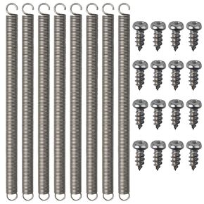 3/8“ x 6-1/2", 0.047" Extended Spring Steel Double Hook Construction Hook-End Tension, Light Duty Spring, with Set Screw, for Mechanical Repair Industry Screen Door(8-Pack) in Kuwait