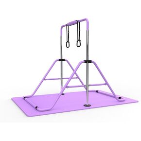 Adjustable Gymnastics Bar - Sturdy Foldable Horizontal Bar with Mat for Home Practice in Kuwait
