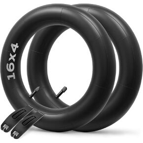 16x4.0 Fat Tire Tube with Schrader Valve - Butyl Rubber Bicycle Tubes for Ebike Bicycle -2 Pack with Tyre Levers in Saudi Arabia
