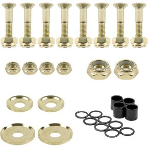 Dime Bag Skateboard Truck Hardware Refresh Kit - Complete with Mounting Bolts, Kingpin and Axle Nuts, Spacers, and Bearing Washers - Chose Color and Size in Kuwait
