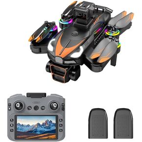 T5P Drone with Dual Camera, Equipped with a 2.4-inch screen remote control，720P HD 90° Adjustable LensQuadcopter Dual Camera, WiFi APP, 3D Flip, Auto Hold,Optical Flow Positioning, Foldable Drone for Adult Beginners in Kuwait