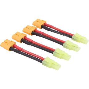 4pcs XT-60 XT60 Female to Plug for Mini Tamiya Male Connector Adapter for Airsoft/AR Drone(C79-4) in Kuwait