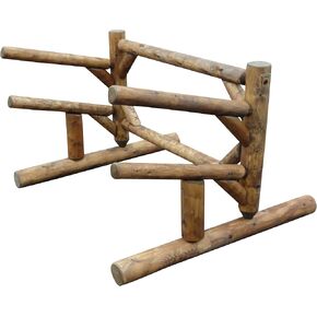 2-Place One-Sided SUP Log Racks, Freestanding Kayak Rack Outdoor, Surf Board Racks for Storage, SUP Paddle Board, Kayaks Storage - Canyon Brown + 15" Anchor Kit in Kuwait