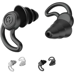 سدادات أذن للسباحة، 3 أزواج سدادات أذن للسباحة من السيليكون مقاومة للماء وقابلة لإعادة الاستخدام مع صندوق تخزين للسباحة وركوب الأمواج وحمام السباحة، الشاطئ (زوجان من الأسود، زوج واحد من الأبيض) in Kuwait