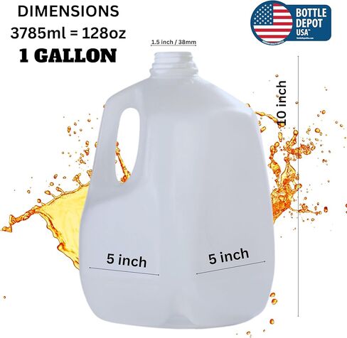 (4 عبوات) زجاجات عصير بلاستيكية فارغة بسعة 128 أونصة مع أغطية خضراء واضحة - زجاجات عصير - مثالية للعصائر والحليب والعصائر والنزهات وحتى إعداد الوجبات - صنع في الولايات المتحدة الأمريكية in Kuwait