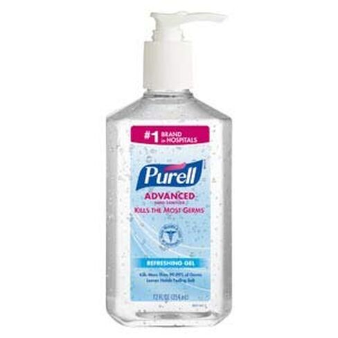 GOJO 3659-12 PURELL Advanced Hand Sanitizer, Pump Bottle, 12 fl. oz. (Pack of 12) in Kuwait