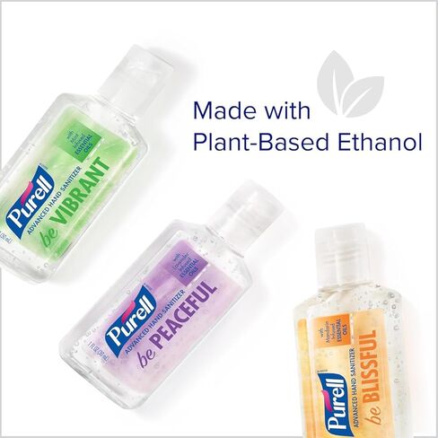 جل مطهر لليدين متطور مملوء بالزيوت العطرية - مصنوع وفقًا للجودة الأسطورية لشركة Purell (3901-24-CMRMETRY) - عبوة متنوعة معطرة، زجاجات بغطاء قلاب بحجم مناسب للسفر بحجم 1 أونصة (صندوق مكون من 12 قطعة) in Kuwait