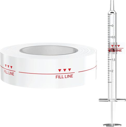Dispensed Medication Veterinary Pharmacy Labels | Roll of 500 | Clinical-Grade Color-Coded Stickers for Medication Bottles (Fill Line) in Saudi Arabia
