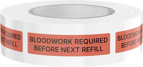 Dispensed Medication Veterinary Pharmacy Labels | Roll of 500 | Clinical-Grade Color-Coded Stickers for Medication Bottles (Fill Line) in Saudi Arabia