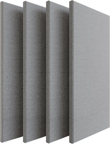 SMARTSTANDARD 4 PCS Acoustic Wall Panels, 2" Thick 47.2" x 23.6" Fiberglass Soundproof Wall Panels with Hanging System for Studios Home Theater Office Meeting Room, Black in Saudi Arabia