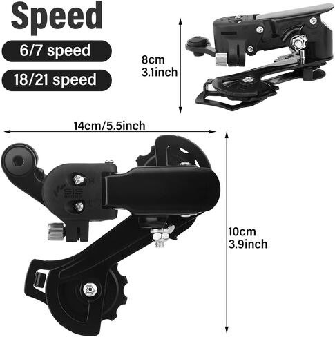 دراجة هوائية خلفية، 6/7/سرعة 18/21 سرعة حامل شماعات مباشر للدراجات الجبلية، دراجة الطريق، سبائك الألومنيوم سرعة خلفية Derailleur، ملحقات إصلاح الدراجة in Kuwait