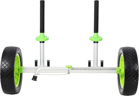 Sit On Top Kayak Cart - Aluminium Green - Fully Adjustable Frame - Fishing Kayak Transport - Durable Outdoor Cart in Saudi Arabia