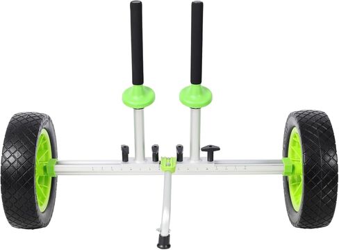 Sit On Top Kayak Cart - Aluminium Green - Fully Adjustable Frame - Fishing Kayak Transport - Durable Outdoor Cart in Saudi Arabia