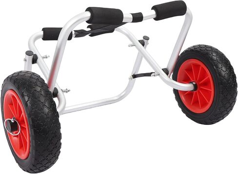 Focket Kayak Cart, 200lbs Load Capacity Heavy Duty All Terrain Foldable Canoe Trolley Detachable with Airless 10 Inch Solid Tires for Paddle Board Boat in Saudi Arabia