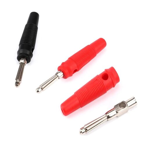 2Pcs 32A High Current Screw Type 4mm Banana Plugs Male Stackable Connector Speaker Cable Adapter in Saudi Arabia
