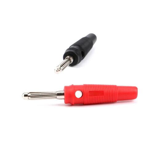 2Pcs 32A High Current Screw Type 4mm Banana Plugs Male Stackable Connector Speaker Cable Adapter in Saudi Arabia