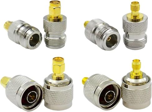 L16 N نوع ذكر أنثى إلى SMA موصل مقابس محول راديو محوري مجموعة محول مستقيم مجموعة حمالات الصدر (نوع 2,4 قطعة) in Kuwait