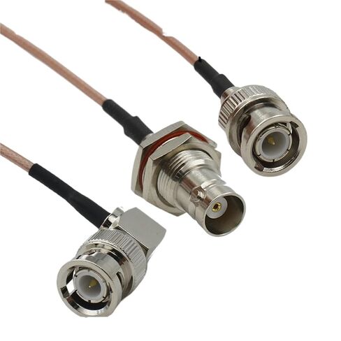 RG316 كابل Q9 BNC ذكر أنثى اقناع البلوز ضفيرة تجعيد 1 قطعة (النوع 6) in Kuwait