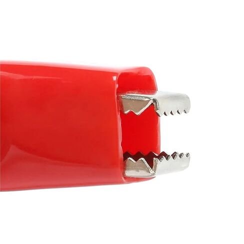 50A Red Black 73mm Crocodile Car Caravan Van Battery Test Lead Clips Connector Plugs Power 1Pcs(Red) in Saudi Arabia