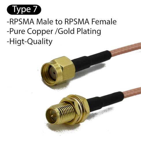 RG316 Cable SMA Male Female Connector Antenna Extension Jumper Pigtail Adapter 1Pcs(Type 7) in Saudi Arabia