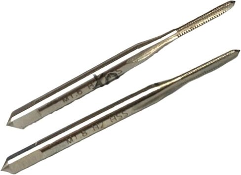 HSS Hand taps Right Hand Straight Flute tap M0.8 M0.9 M1 M1.1 M1.2 M1.4 M1.5 M1.6 M1.7 M1.8 M2 M2.2 M2.3 M2.5 M2.6(M2.6X0.45 1PCS) in Saudi Arabia