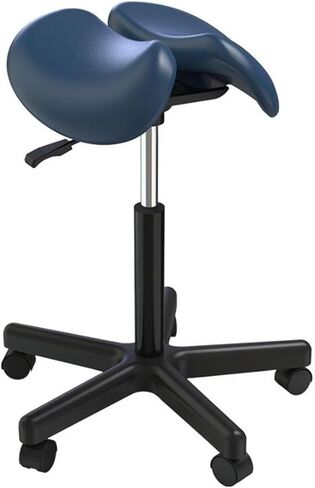 Saddle Stool Split Style Seat Chair Stool with Backrest Saddle Chairs for Hospital Laboratory Office Home(B) in Saudi Arabia