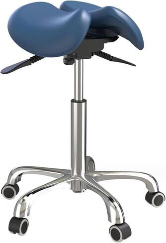 Saddle Stool Split Style Seat Chair Stool with Backrest Saddle Chairs for Hospital Laboratory Office Home(B) in Saudi Arabia