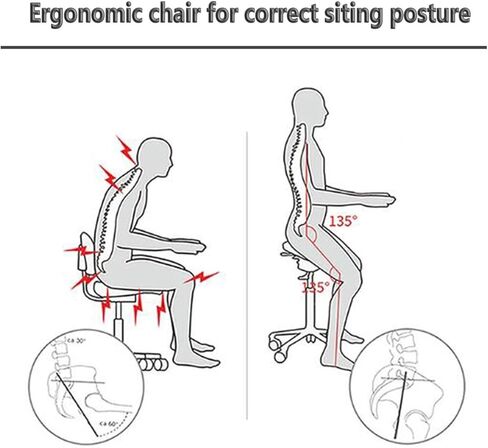 Saddle Stool Split Style Seat Chair Stool with Backrest Saddle Chairs for Hospital Laboratory Office Home(B) in Saudi Arabia