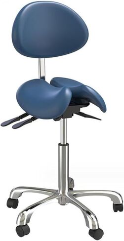 Saddle Stool Split Style Seat Chair Stool with Backrest Saddle Chairs for Hospital Laboratory Office Home(B) in Saudi Arabia