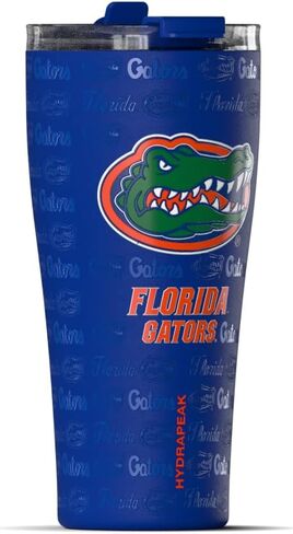 كوب من الفولاذ المقاوم للصدأ سعة 25 أونصة من Hydrapeak مرخص رسميًا من Florida Gators Roamer، أكواب معزولة، زجاجة مياه مع شفاطة in Kuwait