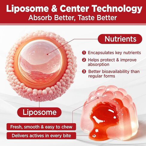 Liposomal Astaxanthin Gummies, Organic Astaxanthin 12mg Supplements with Lycopene, Glutathione for Powerful Antioxidant, Plus Vitamins & CoQ10 for Eye, Skin & Immune Health, Sugar Free, Vegan, 60 in Kuwait