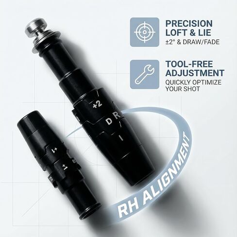 .335 عمود كم محول الجولف متوافق مع برامج تشغيل Callaway Elyte وAi Smoke وParadym وEpic وRogue ST وGreat Big Bertha وMAVRIK و16/815/814 XR | محول برنامج تشغيل Callaway | 1 قطعة in Kuwait