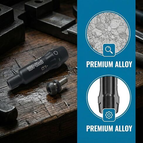 كم محول عمود الجولف - مقاس طرف 0.335 بوصة، متوافق مع P-ING G430/G425 Max/G410 Driver & Fairway Woods، محول عمود نادي الجولف الممتاز لتمديد واستبدال عمود الجولف (أسود) in Kuwait