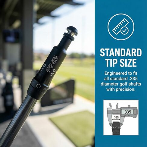 كم محول عمود الجولف - مقاس طرف 0.335 بوصة، متوافق مع P-ING G430/G425 Max/G410 Driver & Fairway Woods، محول عمود نادي الجولف الممتاز لتمديد واستبدال عمود الجولف (أسود) in Kuwait