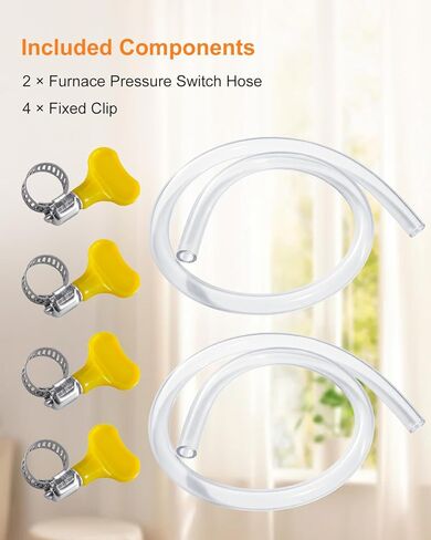 2pcs Furnace Pressure Switch Hose 79-21491-83, 3/16" ID x 19" High Temp Silicone Tubing Replacement Fits for Rheem, Ruud, WeatherKing Furnaces in Saudi Arabia