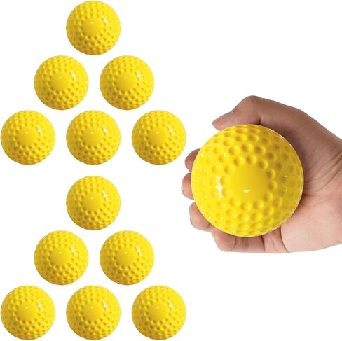 12 Pack Pitching Machine Softballs,5.8OZ 11-Inch Pitching Machine Softballs for Hand-Eye Coordination, Hitting and Fielding Practice in Kuwait