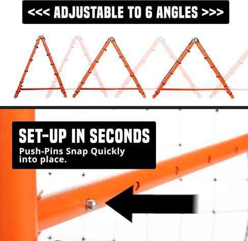 Flick Urban Dual Speed Rebounder – Double-Sided Soccer Rebounder with 6 Adjustable Angles – Soccer Training Equipment for Passing & Control – Suitable for Soccer, Volleyball & Baseball in Saudi Arabia