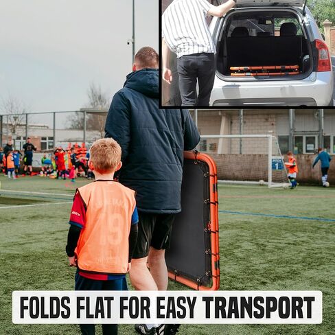 Flick Urban Dual Speed Rebounder – Double-Sided Soccer Rebounder with 6 Adjustable Angles – Soccer Training Equipment for Passing & Control – Suitable for Soccer, Volleyball & Baseball in Saudi Arabia