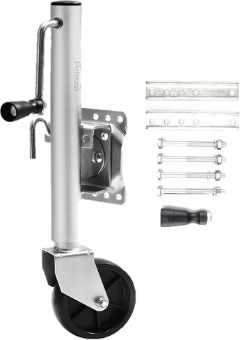 USA Swivel Side Crank Boat Trailer Jack 1,000LB Lift Capacity with Wheel and Install Hardware in Kuwait