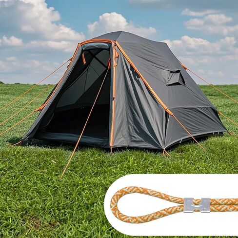 30Pcs Rope Clamps Heavy Duty Double Clips Loop End Clip for Rope Fixing Fits 3/8" to 1/2" Twisted or Braided Ropes (10-12mm) in Kuwait