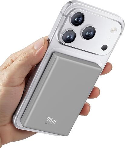 Ultra Slim Magnetic Power Bank for iPhone Battery Pack, Wireless Portable Charger 10000mAh, 20W Fast Charging Powerbank Compatible with iPhone 16/15/14/13/12 Pro/Plus/Pro Max Series, Rose Pink in Kuwait