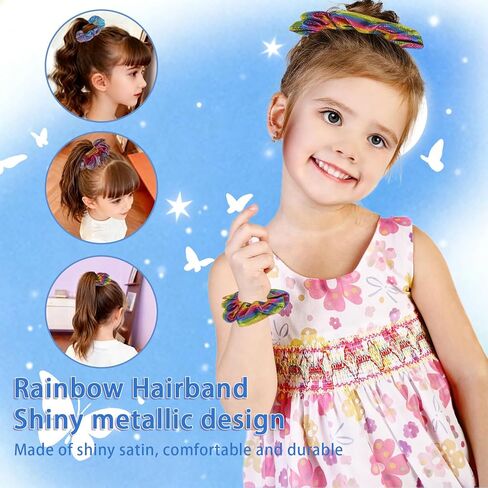 باتون تويرلينج، هراوات للتدوير من الفولاذ المقاوم للصدأ 2 شريط دوار 3 أربطة شعر قوس قزح مناسبة للمبتدئين فضي وأبيض 21.6 بوصة in Kuwait