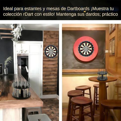 Genérico Dart Storage، حامل منظم صغير الحجم لسطح الطاولة، حامل عرض رمي السهام لغرفة النوم، وغرفة المعيشة، وغرفة الألعاب، والحانات المنزلية وغرف الألعاب in Saudi Arabia