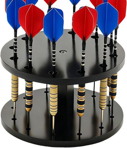 Genérico Dart Storage، حامل منظم صغير الحجم لسطح الطاولة، حامل عرض رمي السهام لغرفة النوم، وغرفة المعيشة، وغرفة الألعاب، والحانات المنزلية وغرف الألعاب in Saudi Arabia
