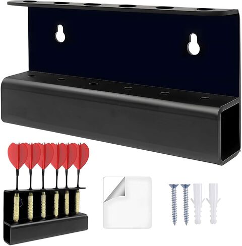 Acrylic Wall Mounted Dart Holder | Display Racks for 6 Steel or Soft Tip Darts | Storage Organizer Bracket | Ideal Gift for Players in Saudi Arabia