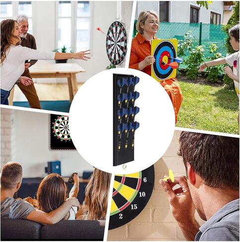 Genérico Dart Storage, Wooden Wall Organizer | Storage Rack for 12 Darts with Display | for Organizing Office Club Bar Game Room Living Room Bedroom in Saudi Arabia