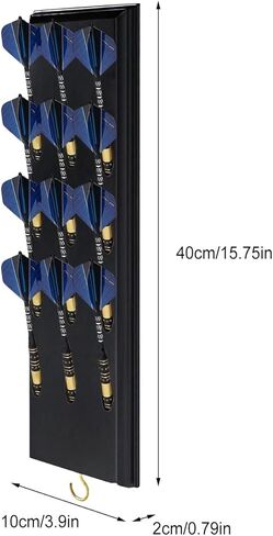 Genérico Dart Storage, Wooden Wall Organizer | Storage Rack for 12 Darts with Display | for Organizing Office Club Bar Game Room Living Room Bedroom in Saudi Arabia