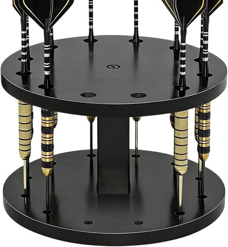 Genérico Dart Holder Organizer with 12 Slots, Wooden Dart Docking Base, Indoor and Outdoor Desk Use Playground Playroom Bar Bedroom in Saudi Arabia